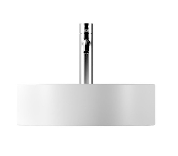 Alice Hide, накладная круглая раковина Ø40х12h см, цвет белый глянцевый 