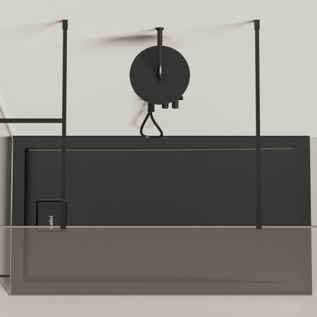 Salini CAPRI Поддон 1500х800х82мм, с сифоном, мат-л: S-Ston, матовый, RAL9011 