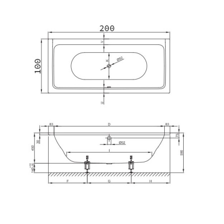 BETTE Ножки для ванны (комплект) (продаем только с ваннами!) 