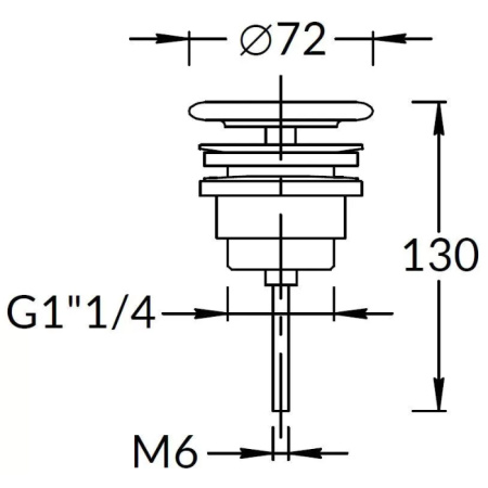 Kerama Marazzi Донный клапан с керамической крышкой, цвет белый глянцевый 