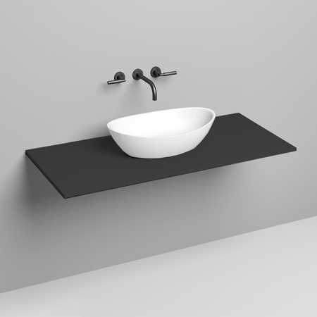 SALINI Столешница 1200х500х15 мм, из материалв S-Stone, цвет  матовый RAL 9011 