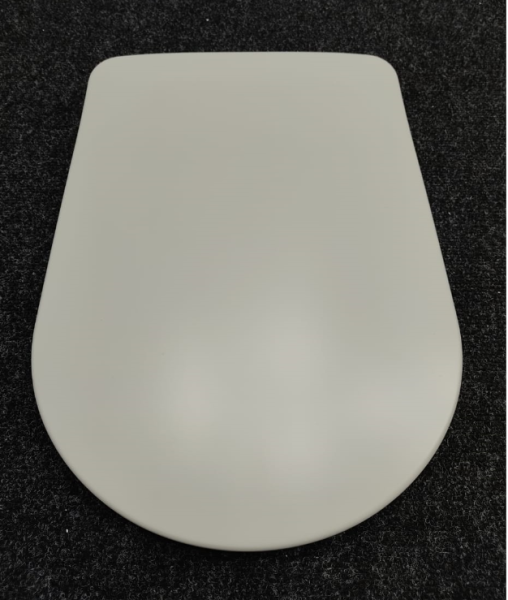 Kerasan Nolita Сиденье для унитаза SLIM быстросъемное, цвет Grigio matt, петли хром (микролифт) 