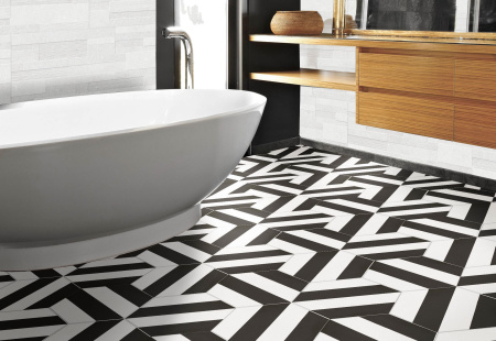 Керамогранит Codicer Hex. Porto Capri Black 25x22 (1,04) 