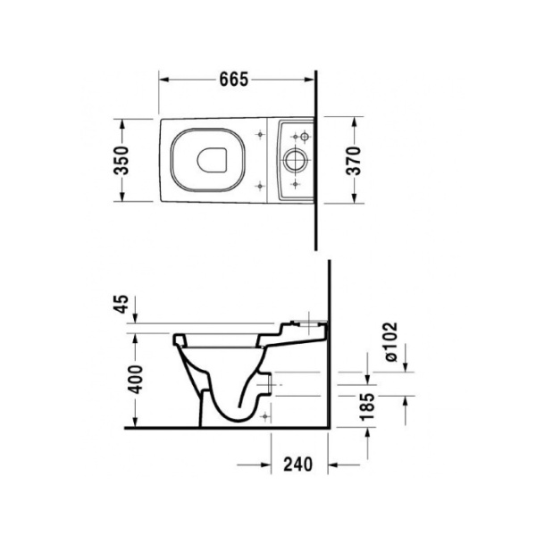 Duravit 2nd floor Сиденье для унитаза, петли нерж.сталь, SoftClose, Цвет: белый 