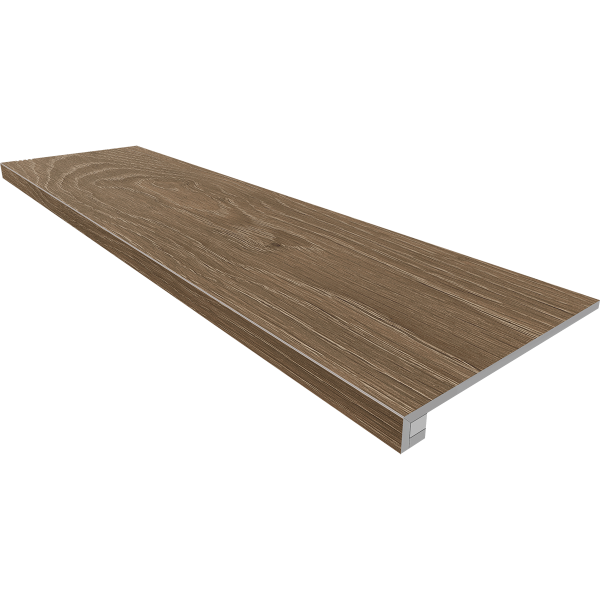 Комплект (Ступень AV03 (33x160) непол. (прямоугол. бортик) без насечек + Подступенок (14,5x160)) 