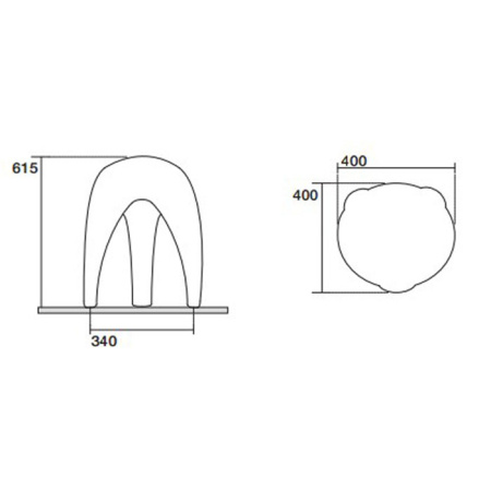 Kerasan Artwork Cтатуэтка декоративная из керамики для ванной комнаты  "MOSCARDINO", цвет белый 