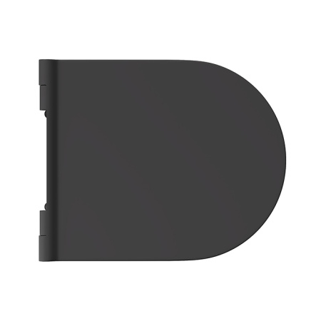Alice Unica Сиденье с крышкой для унитаза FORM/UNICA, тонкое, с микролифтом, чёрный матовый, крепления хром 