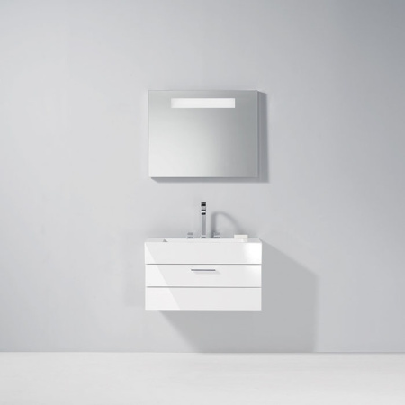 BURGBAD Crono Раковина накладная прямоугольная  81,4х42х15 см, цвет белый, с 1 отв под смеситель 