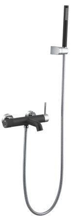 Смеситель для ванны, Uno. Black Chrome 