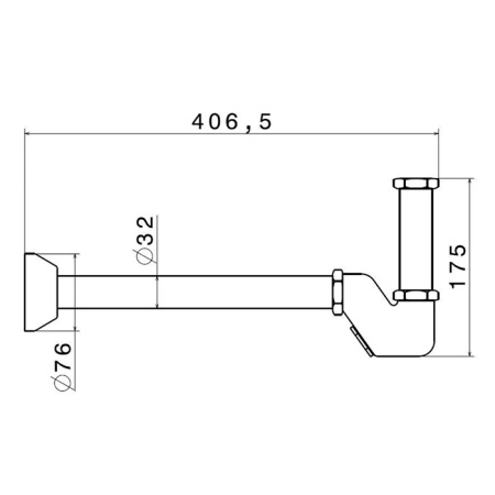 Kerama Marazzi Сифон для раковины с декоративной накладкой, цвет хром 