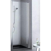 Kermi LIGA Дверь в нишу LI 1WR 900х2000, петли справа, глянцевое серебро+klar