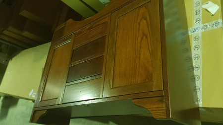 EBAN CERAMICA Decoro Fiore, ручка-кнопка для мебели с рисунком цветы, цвет: белый-керамика 