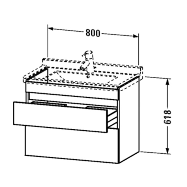 Duravit Starck 3  Раковина 850х485 мм, с переливом, с 1 отв под смеситель, цвет белый 