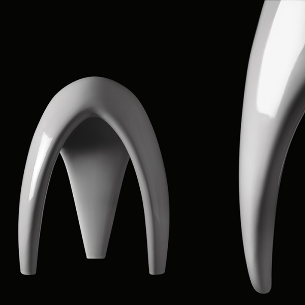 Kerasan Artwork Cтатуэтка декоративная из керамики для ванной комнаты  "MOSCARDINO", цвет белый 