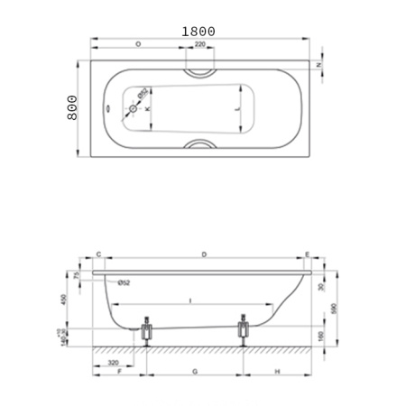BETTE Ножки для ванны (комплект) (продаем только с ваннами!) 