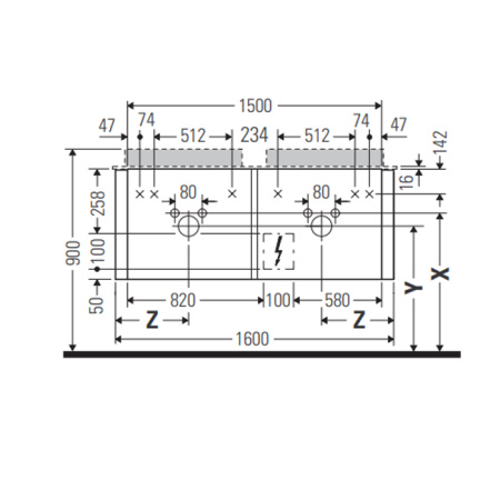 Duravit Happy D.2 Раковина подвесная (600х505 мм) с 1м отверстием под смеситель, для тумбы Happy D.2 # H2 6363, цвет: белый 