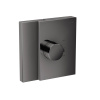 AX Edge Встраиваемый термостат для душа Highflow, на 1 источник (внешняя часть), цвет: полир. черный