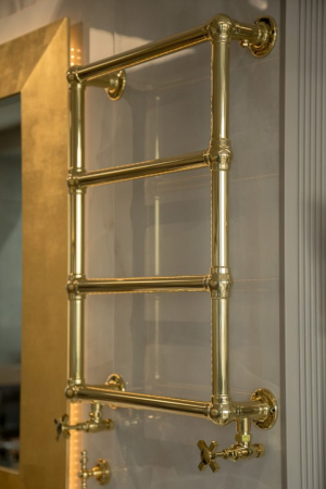 Полотенцесушитель водяной 750x500mm , золото 