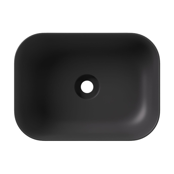 Alice Unica Раковина 50x37хВ16,5, накладная, без отверстия под смеситель, чёрный матовый 