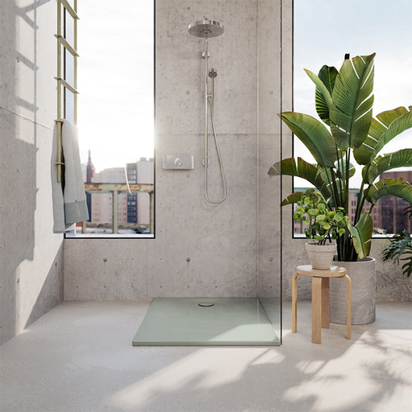 BETTE BetteUltra Space Поддон ультратонкий 100*80*1,5см , цвет Salvia 