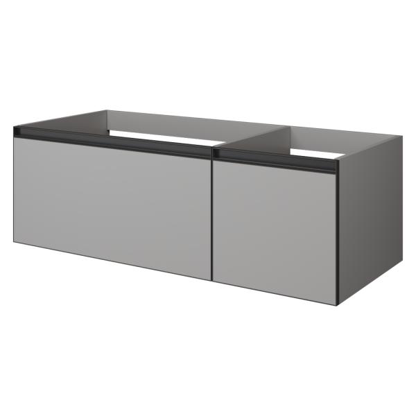 QUATRO 2 120см (80+40) тумба LUNA профиль ANTHRACITE 