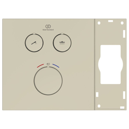 Ideal Standard Ceratherm Navigo Solos Смеситель для душа, встраиваемый, термостатический, без комплектом EASY-BOX A1000NU, цвет: PVD Silver Storm 