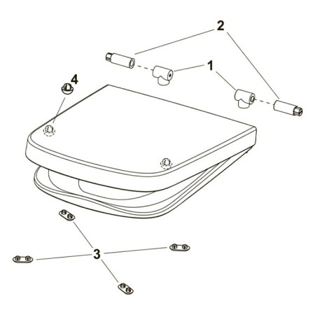 TECEone Сиденье для унитаза съемное, цвет белый (для унитазов 9700200/9700204) 