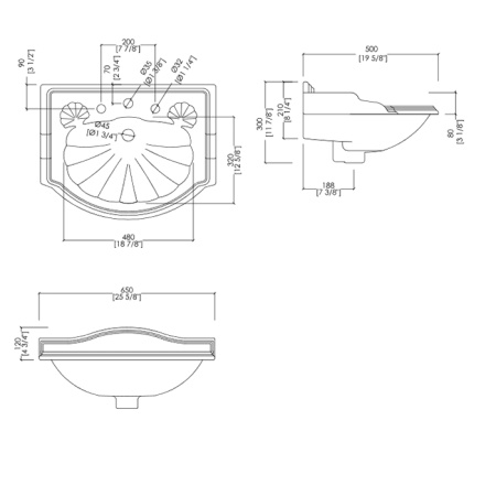 Devon Oxford Пьедестал для раковины, цвет: белый 