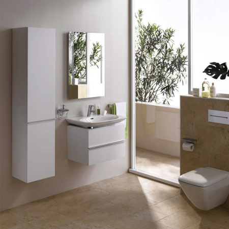 Laufen Palace Шкаф подвесной, 350х335х1650мм, с 1 дверцей, петли справа, 4 стеклянные полки, цвет: белый матовый  (СПЕЦЦЕНА с нашего склада!) 