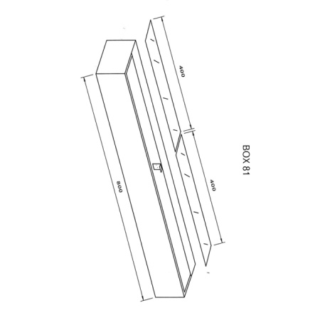 Decor Walther Box 81 Светильник настенный 80x10x5см, 4x R7S 78mm max. 100W, цвет: хром 
