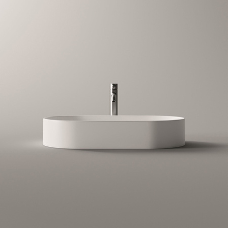 Alice Spy Раковина Oval 65x36хВ12, накладная, без отверстия под смеситель, белый матовый 