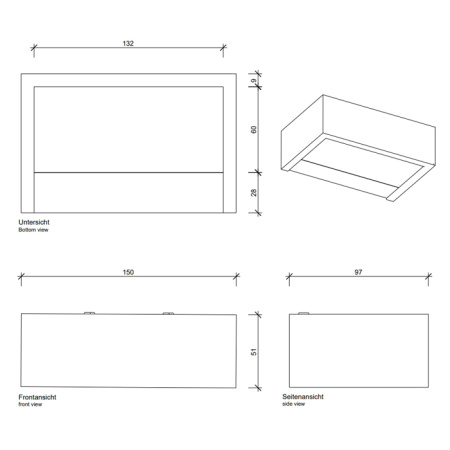 Decor Walther Box 1-15 N LED Светильник на зеркало 15x10x5см, светодиодный, 1x LED 18.4W, цвет: золото 