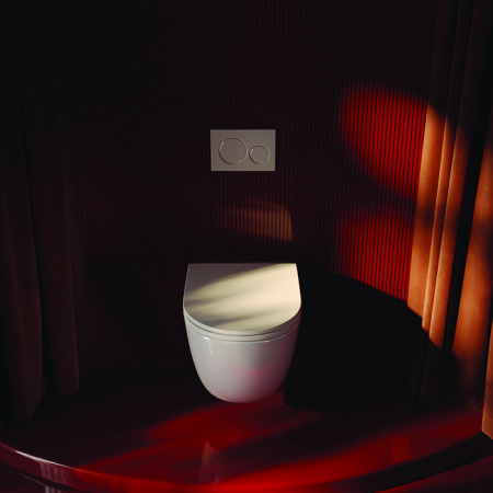 Artceram FILE 2.0 Крышка с сиденьем Flat для унитазов FLV006/007/003, механизм soft-close, цвет белый/хром 