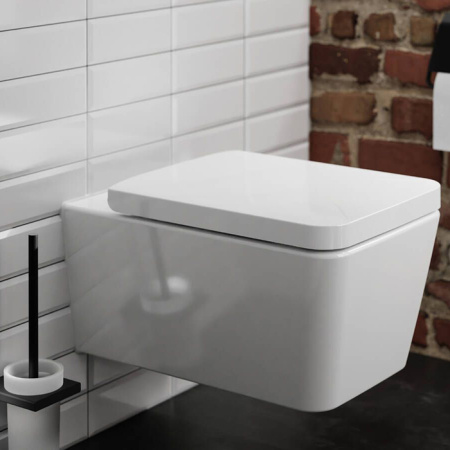 HG CreekTide Q Сидение для унитаза без микролифта, с верхним креплением, белый 