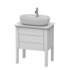 Duravit Luv База напольная, 743x688x450,1  выдв.ящик,1 выдв.ящик, цвет белый шелковисто-матовый