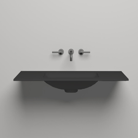 SALINI Столешница 1000х500х15 мм, из материалв S-Stone, цвет  матовый RAL 9011 