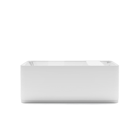 GRUPPO TREESSE Cross Ванна отдельностоящая 1600х730х600 мм., с сливом-переливом и сифоном, SOLID SURFACE, цвет белый матовый 