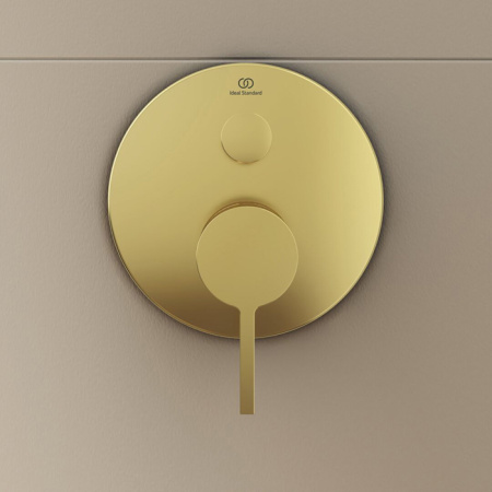 Ideal Standard Joy Смеситель для ванны, встраиваемый, без комплектом EASY-BOX A1000NU, цвет: PVD Brushed Gold 