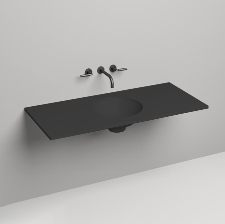 SALINI Столешница 1200х500х15 мм, из материалв S-Stone, цвет  матовый RAL 9011 