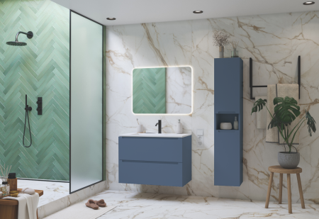 Тумба под раковину/столешницу Дион, Пепельно-синий 80 