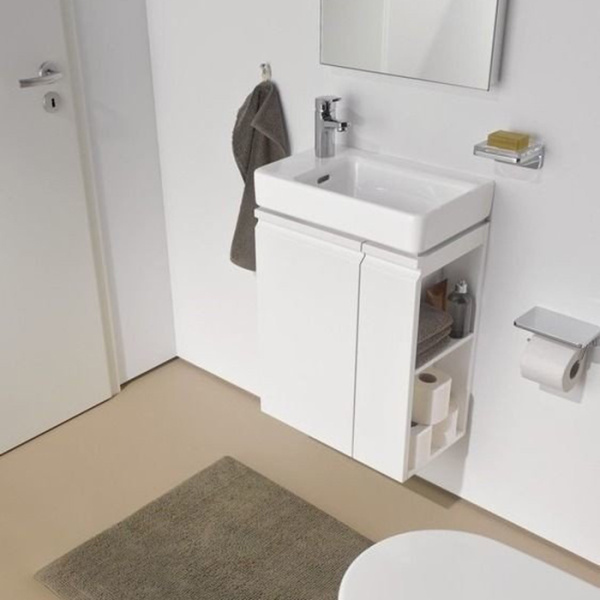 Laufen Pro S Раковина 48х28х85 мм,подв/на базу, левая, с 1 отв. под смес, c перелив, цвет: бел (посл 3 шт СО СКЛАДА продаем с базами 4.8300.1//4.0210) 