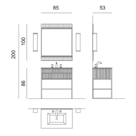 OASIS SQUARE Полотенцедержатель-кольцо, цвет золото 