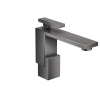 AX Edge Смеситель для раковины 130, на 1 отв., с push/open донным клапаном , излив 160мм, цвет: полир. черный