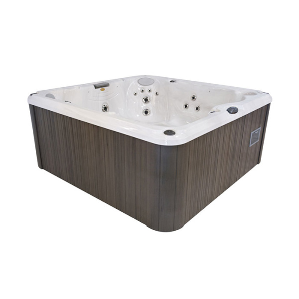 JACUZZI SPA J235 Минибассейн 213х213х91 см, фильтрация CLEARRAY® Active Oxygen, цвет акрила Platinum (65) внешняя панель Silver Wood 