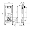 Villeroy&Boch ViConnect Инсталляция для подвесного унитаза 525*135*h1120 