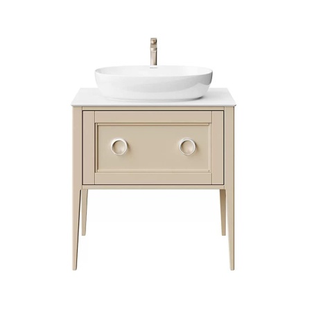 Kerama Marazzi Тумба PLAZA Classic NEO напольная 1+1 ящик 80, капучино матовый 