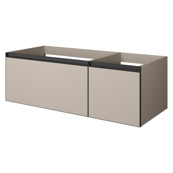 QUATRO 2 120см (80+40) тумба DAPHNE профиль ANTHRACITE 