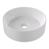 Alice Spy Раковина Round Ø40хВ12, накладная, без отверстия под смеситель, белый глянцевый