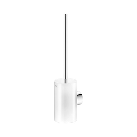 Keuco REVA Туалетный гарнитур, хрустальный корпус матовый, скрытый крепеж в к-те, для привинч. или приклеивания, зап. щетка ершика в к-те цвет: хром 