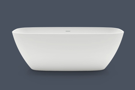 Gruppo Treesse Brio Ванна отдельностоящая 170х72х56 см из искусственного камня, донный клапан белый, ванна цвет белый глянец 